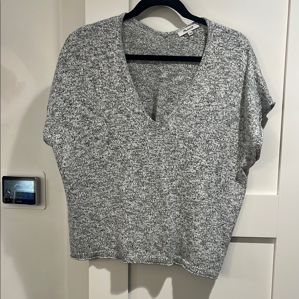 Madewell Gray Boxy Short Sleeve Tee